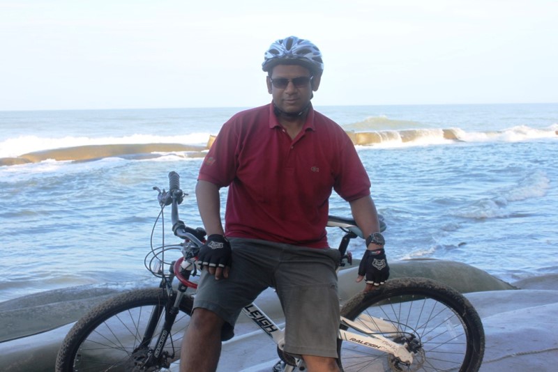 Inani Beach Explorer on bicycle